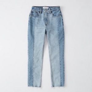 Abercrombie Ultra High Rise Ankle Straight Jean